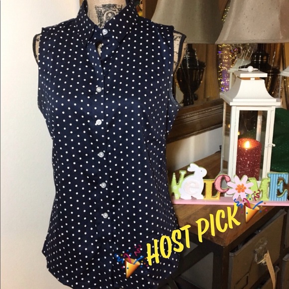Banana Republic Tops - 🎉Host Pick🎉Banana Republic Navy Blue Blouse